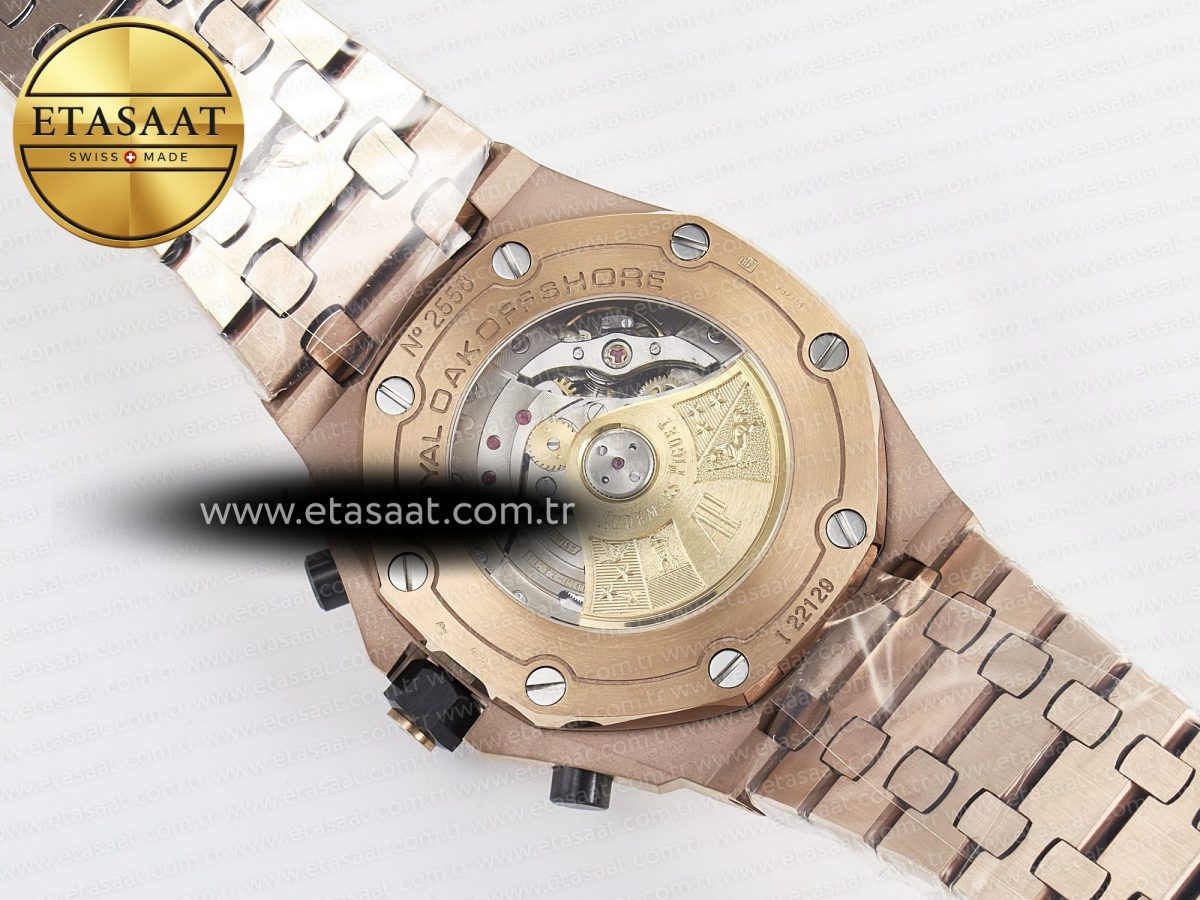 Audemars Piguet Royal Oak Offshore 42mm Best Edition RG Dial on RG Bracelet A7750 - Görsel 19