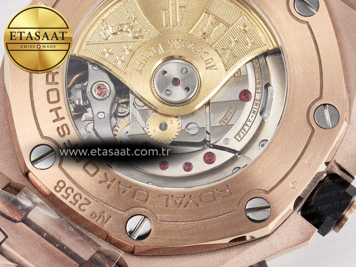 Audemars Piguet Royal Oak Offshore 42mm Best Edition RG Dial on RG Bracelet A7750 - Görsel 22