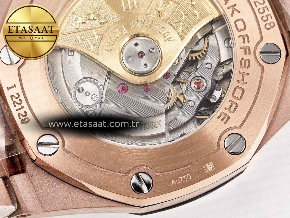 Audemars Piguet Royal Oak Offshore 42mm Best Edition RG Dial on RG Bracelet A7750 - Görsel 23