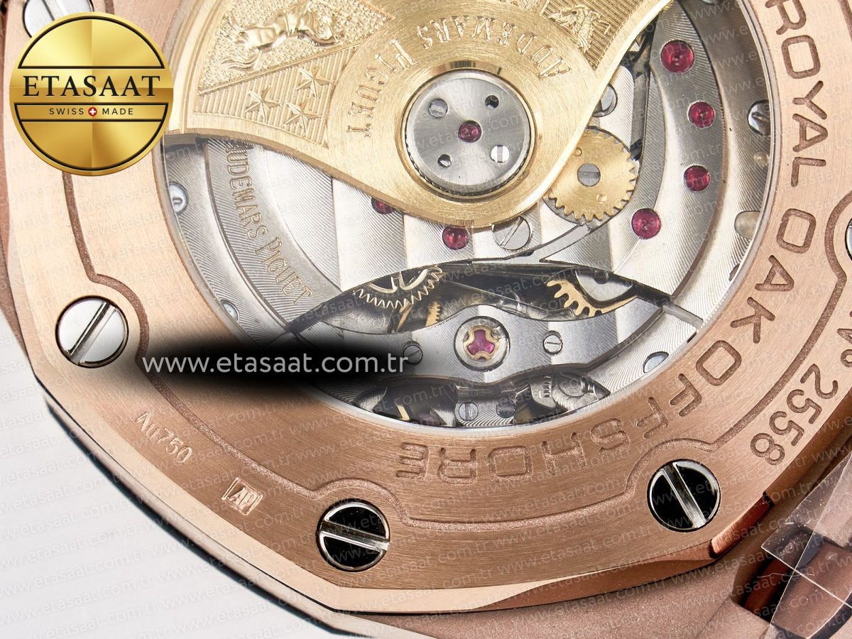 Audemars Piguet Royal Oak Offshore 42mm Best Edition RG Dial on RG Bracelet A7750 - Görsel 24