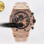 Audemars Piguet Royal Oak Offshore 42mm Pembe Altın A7750 Eta Saat - Görsel 3 - 1:1 Süper Klon Saat