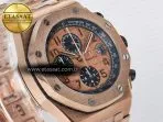 Audemars Piguet Royal Oak Offshore 42mm Best Edition RG Dial on RG Bracelet A7750 - Görsel 5