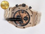 Audemars Piguet Royal Oak Offshore 42mm Best Edition RG Dial on RG Bracelet A7750 - Görsel 9