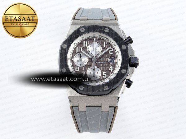 Audemars Piguet Royal Oak Offshore Seramik Bezel Gri Kadran Eta Saat - Görsel 3 - 1:1 Süper Klon Saat
