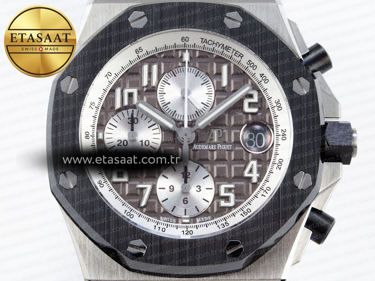 Audemars Piguet Royal Oak Offshore Ceramic Bezel Grey Dial - Görsel 4