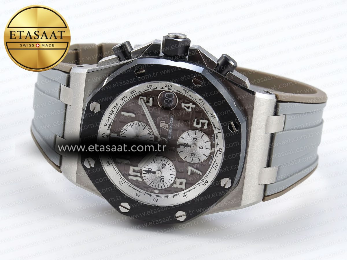 Audemars Piguet Royal Oak Offshore Ceramic Bezel Grey Dial - Görsel 6