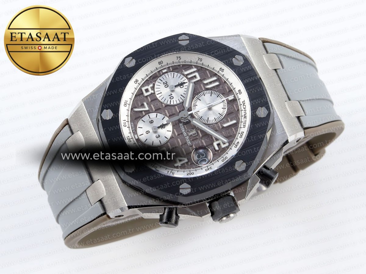 Audemars Piguet Royal Oak Offshore Ceramic Bezel Grey Dial - Görsel 7