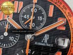Audemars Piguet Royal Oak Offshore 42mm Volcano TKF Best Edition Black Dial on Black Leather Strap A7750 - Görsel 11