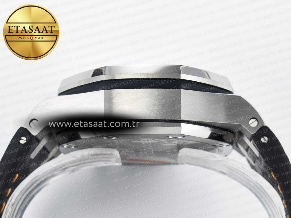 Audemars Piguet Royal Oak Offshore 42mm Volcano TKF Best Edition Black Dial on Black Leather Strap A7750 - Görsel 15