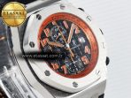 Audemars Piguet Royal Oak Offshore 42mm Volcano TKF Best Edition Black Dial on Black Leather Strap A7750 - Görsel 5