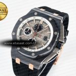 Audemars Piguet Royal Oak Offshore 44mm Black Ceramic RG TKF 1:1 Best Edition Gray Dial on Black Rubber Strap A3126