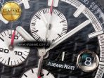 Audemars Piguet Royal Oak Offshore 44mm Black Ceramic SS TKF 1:1 Best Edition Black/White Dial on Black Rubber Strap A3126 - Görsel 11