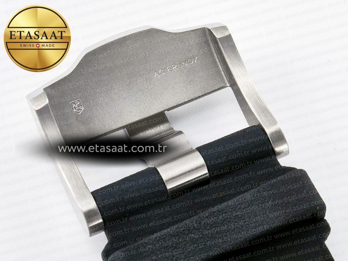 Audemars Piguet Royal Oak Offshore 44mm Black Ceramic SS TKF 1:1 Best Edition Black/White Dial on Black Rubber Strap A3126 - Görsel 26
