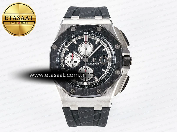 Audemars Piguet Royal Oak Offshore 44mm Siyah Seramik Eta Saat - 1:1 Süper Klon Replika Saat