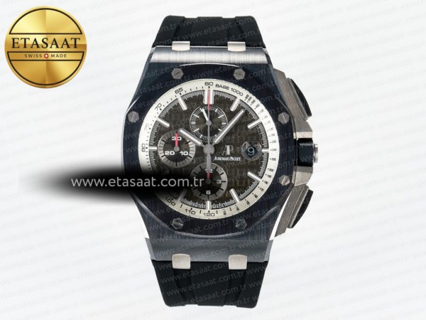 Audemars Piguet Royal Oak Offshore Siyah Seramik A3126 Eta Saat - Görsel 3 - 1:1 Süper Klon Saat