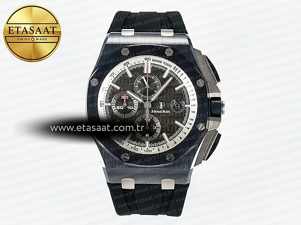 Audemars Piguet Royal Oak Offshore Siyah Seramik A3126 Eta Saat - Görsel 3 - 1:1 Süper Klon Saat