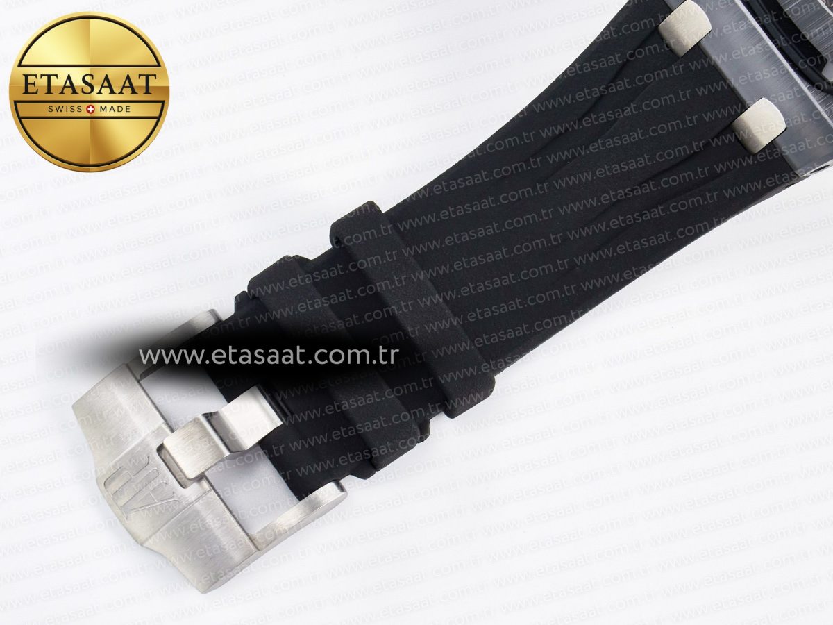 Audemars Piguet Royal Oak Offshore 44mm Black Ceramic Best Edition Black Dial on Black Rubber A3126 - Görsel 26