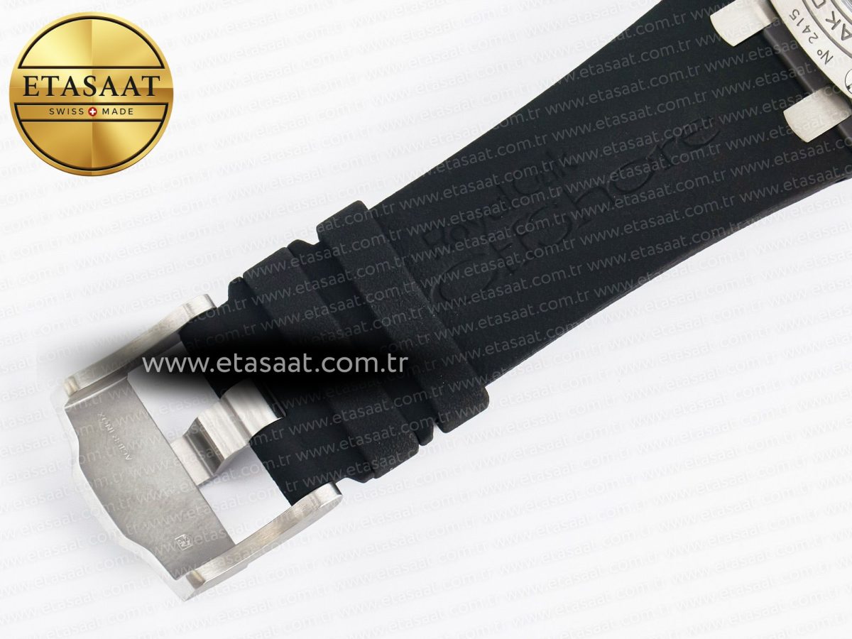 Audemars Piguet Royal Oak Offshore 44mm Black Ceramic Best Edition Black Dial on Black Rubber A3126 - Görsel 27