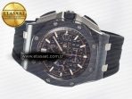 Audemars Piguet Royal Oak Offshore 44mm Black Ceramic Best Edition Black Dial on Black Rubber A3126 - Görsel 9