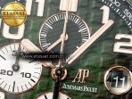 Audemars Piguet Royal Oak Offshore 44mm Black Ceramic TKF 1:1 Best Edition Green Dial on Green Rubber Strap A3126 - Görsel 11