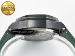 Audemars Piguet Royal Oak Offshore 44mm Black Ceramic TKF 1:1 Best Edition Green Dial on Green Rubber Strap A3126 - Görsel 15