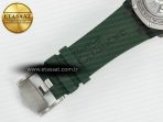 Audemars Piguet Royal Oak Offshore 44mm Black Ceramic TKF 1:1 Best Edition Green Dial on Green Rubber Strap A3126 - Görsel 27