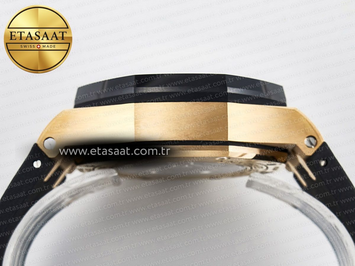 Audemars Piguet Royal Oak Offshore 44mm RG TKF 1:1 Best Edition Gray Dial on Black Rubber Strap A3126 - Görsel 15