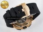 Audemars Piguet Royal Oak Offshore 44mm RG TKF 1:1 Best Edition Gray Dial on Black Rubber Strap A3126 - Görsel 17
