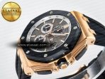 Audemars Piguet Royal Oak Offshore 44mm RG TKF 1:1 Best Edition Gray Dial on Black Rubber Strap A3126 - Görsel 6