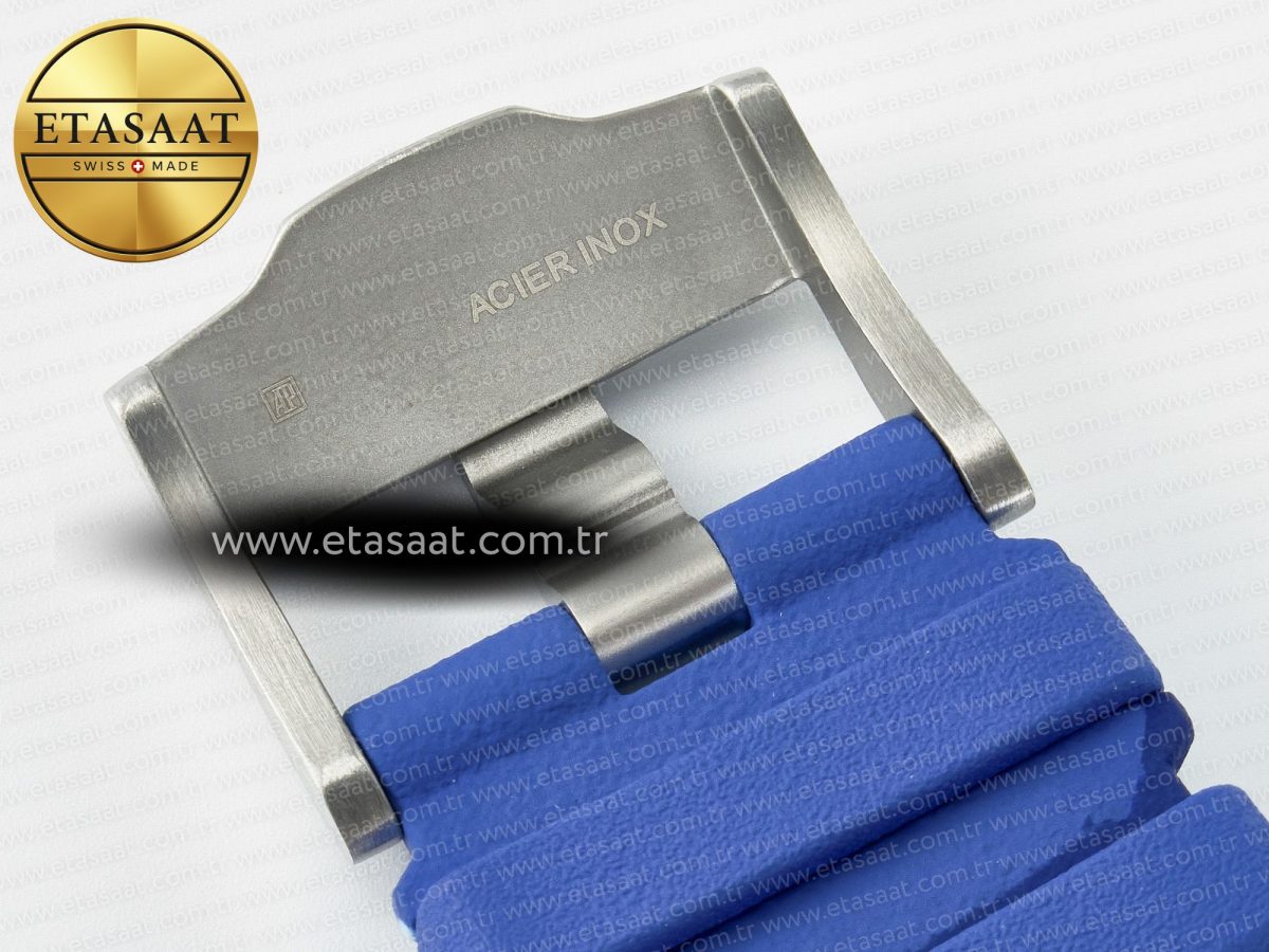 Audemars Piguet Royal Oak Offshore 44mm SS TKF 1:1 Best Edition Blue Dial on Blue Camou Rubber Strap A3126 - Görsel 25