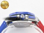 Audemars Piguet Royal Oak Offshore 44mm SS TKF 1:1 Best Edition Blue/Red Dial on Blue/Red Rubber Strap A3126 - Görsel 16
