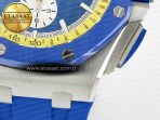Audemars Piguet Royal Oak Offshore 44mm SS TKF 1:1 Best Edition Blue/Yellow Dial on Blue/Yellow Rubber Strap A3126 - Görsel 14