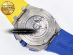 Audemars Piguet Royal Oak Offshore 44mm SS TKF 1:1 Best Edition Blue/Yellow Dial on Blue/Yellow Rubber Strap A3126 - Görsel 18