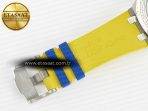 Audemars Piguet Royal Oak Offshore 44mm SS TKF 1:1 Best Edition Blue/Yellow Dial on Blue/Yellow Rubber Strap A3126 - Görsel 25