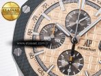 Audemars Piguet Royal Oak Offshore 44mm Best Edition Cream Dial on Green Camou Rubber Strap A3126 - Görsel 11