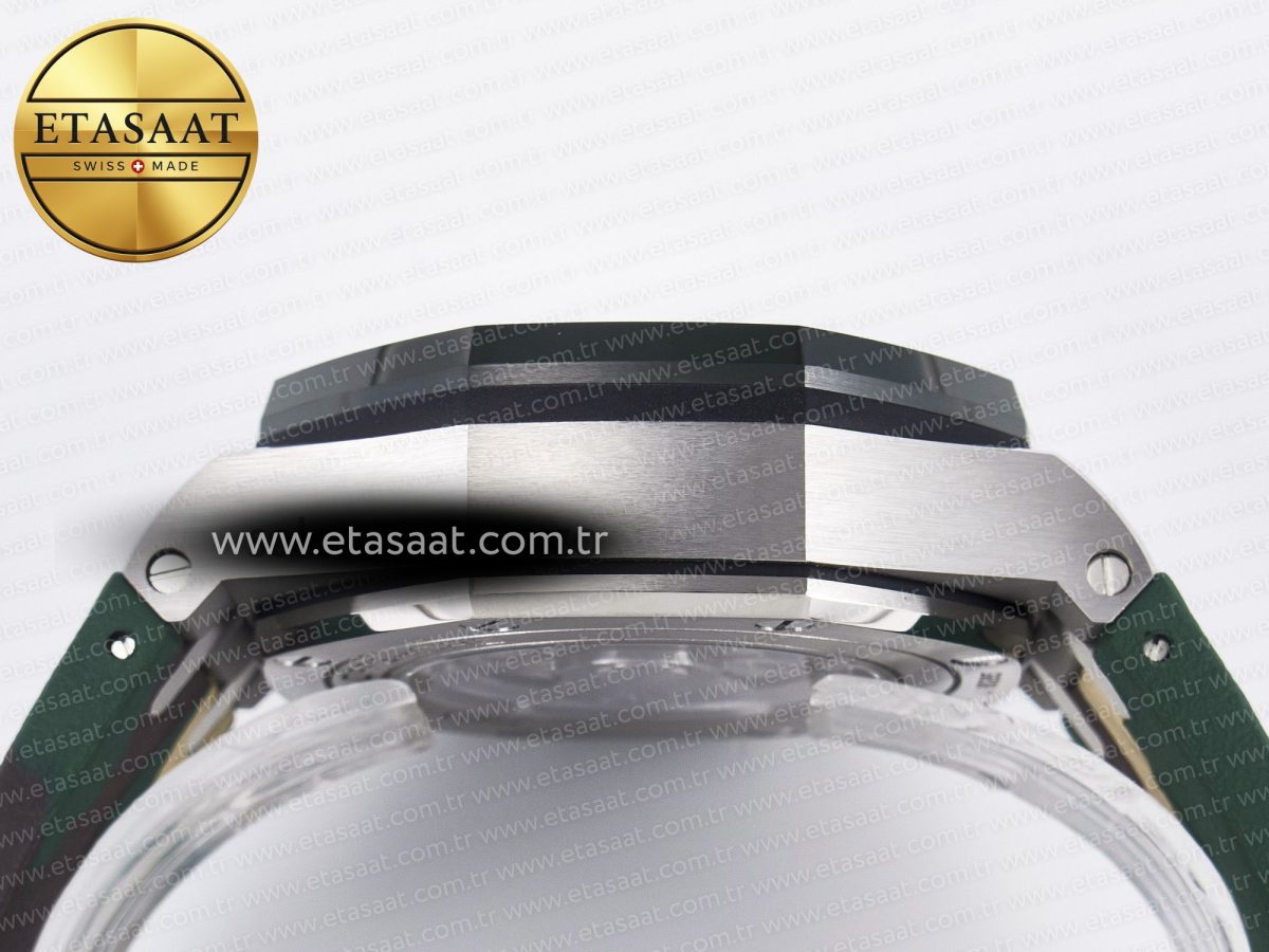 Audemars Piguet Royal Oak Offshore 44mm Best Edition Cream Dial on Green Camou Rubber Strap A3126 - Görsel 16