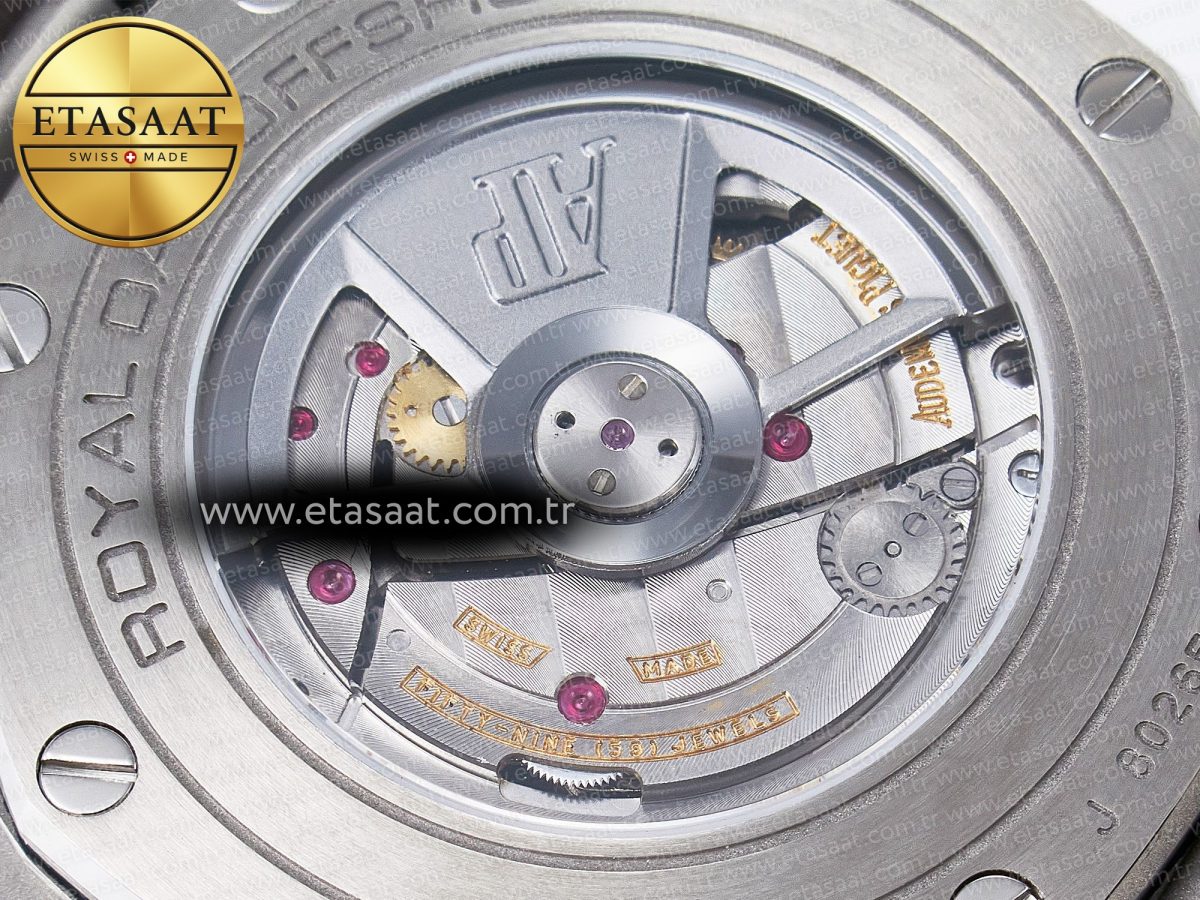 Audemars Piguet Royal Oak Offshore 44mm Best Edition Cream Dial on Green Camou Rubber Strap A3126 - Görsel 21