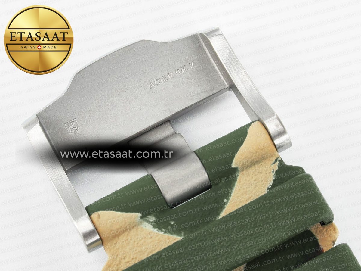 Audemars Piguet Royal Oak Offshore 44mm SS TKF 1:1 Best Edition Green Dial on Green Camou Rubber Strap A3126 - Görsel 28