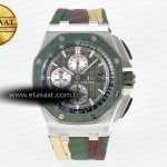 Audemars Piguet Royal Oak Offshore 44mm Tkf Yeşil A3126 Eta Saat - Görsel 3 - 1:1 Süper Klon Saat