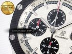 Audemars Piguet Royal Oak Offshore 44mm Best Edition White Dial on Black Rubber Strap A3126 - Görsel 11