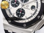 Audemars Piguet Royal Oak Offshore 44mm Best Edition White Dial on Black Rubber Strap A3126 - Görsel 14