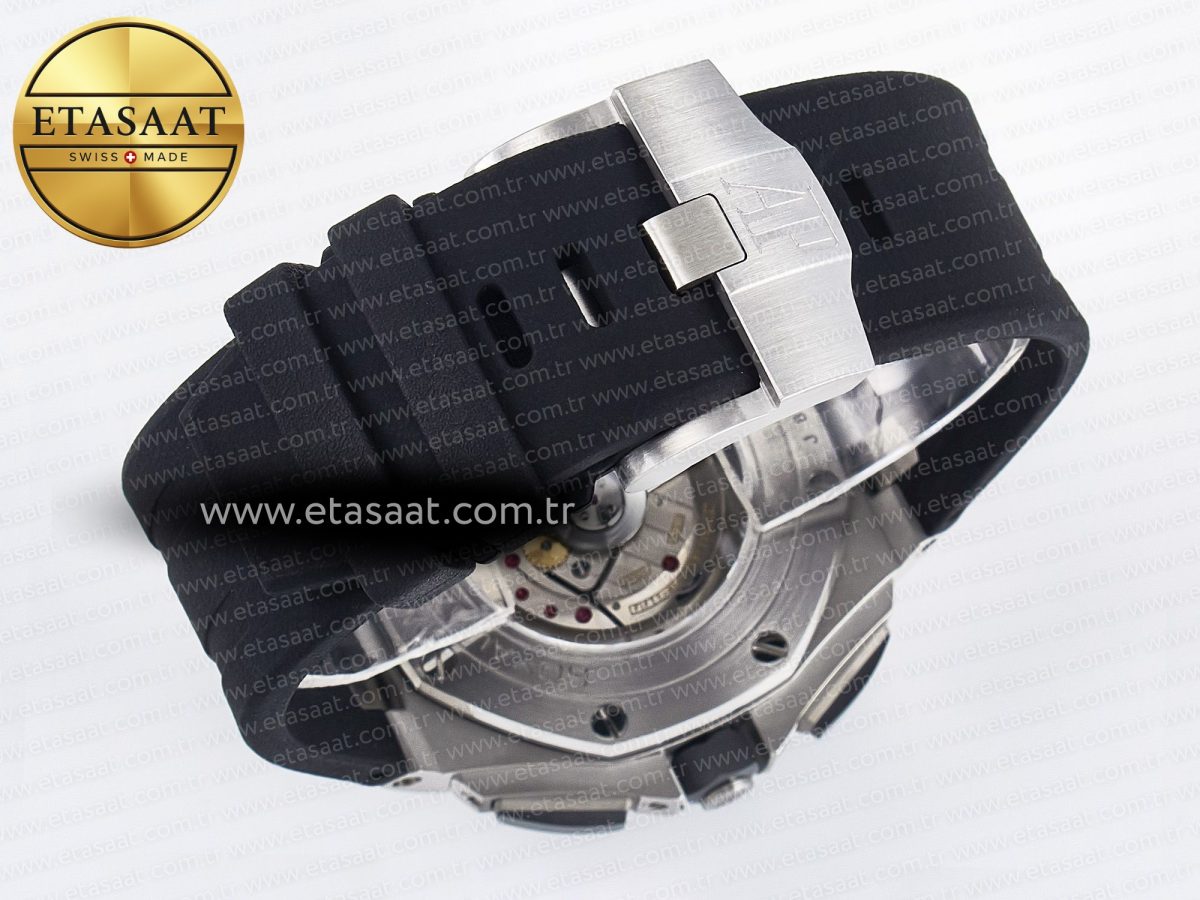 Audemars Piguet Royal Oak Offshore 44mm Best Edition White Dial on Black Rubber Strap A3126 - Görsel 18