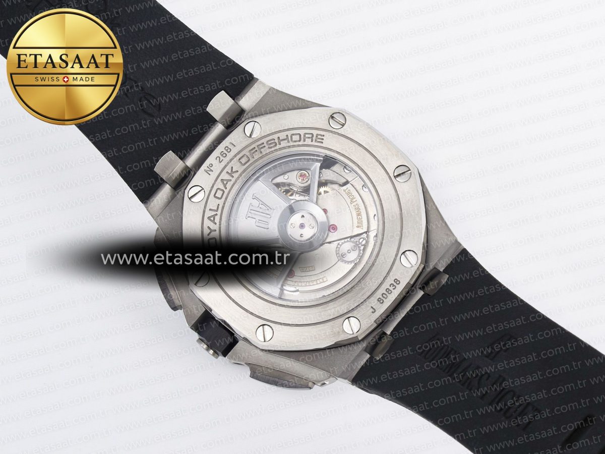 Audemars Piguet Royal Oak Offshore 44mm Best Edition White Dial on Black Rubber Strap A3126 - Görsel 19