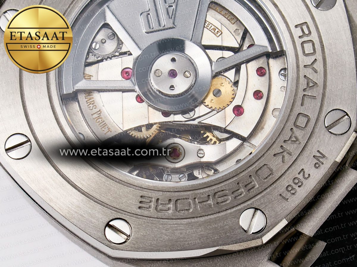Audemars Piguet Royal Oak Offshore 44mm Best Edition White Dial on Black Rubber Strap A3126 - Görsel 24