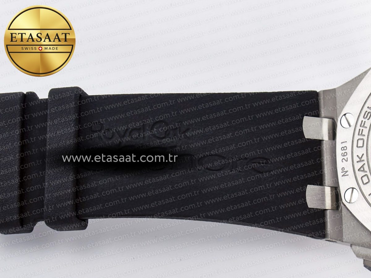 Audemars Piguet Royal Oak Offshore 44mm Best Edition White Dial on Black Rubber Strap A3126 - Görsel 30