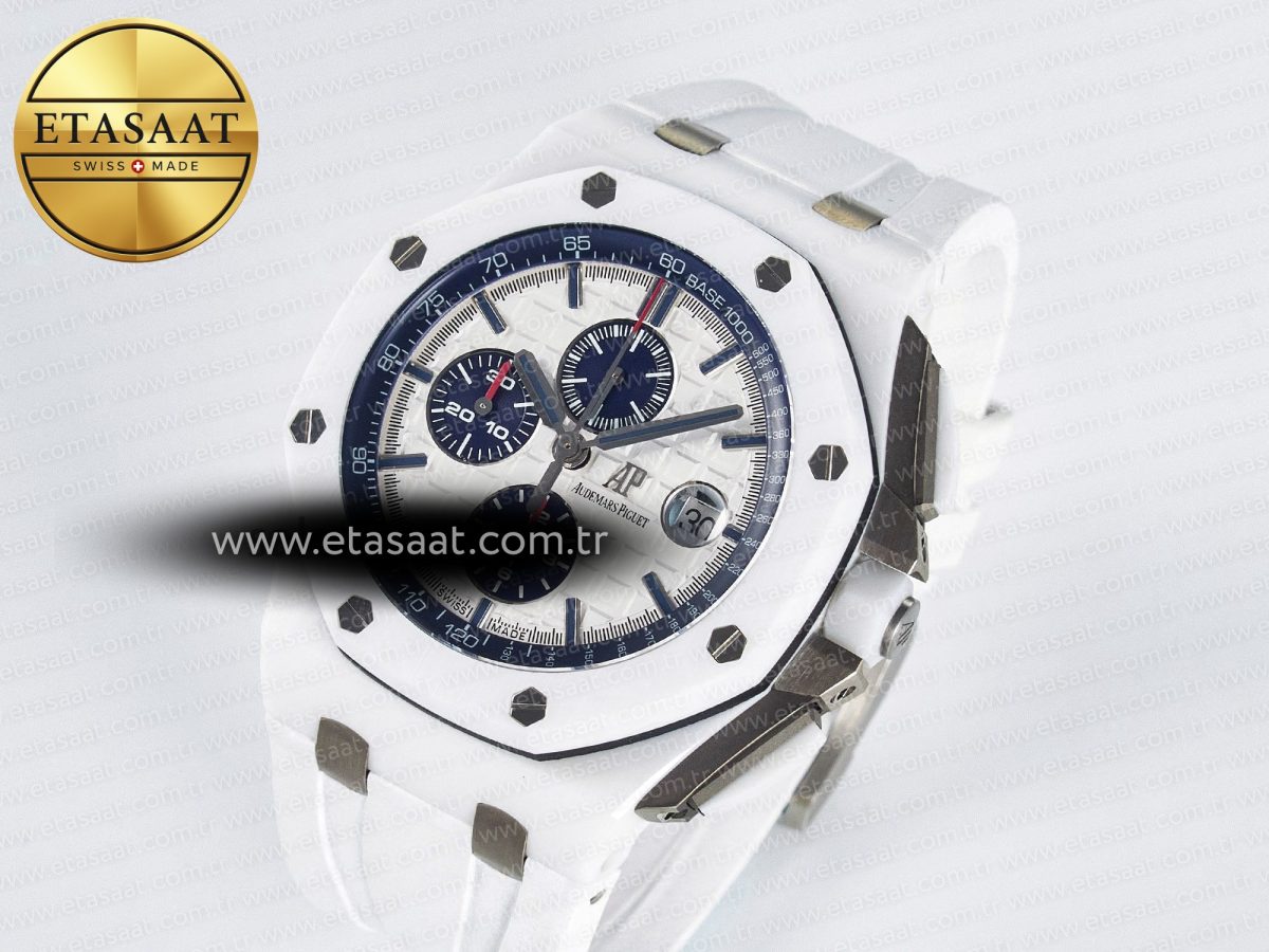 Audemars Piguet Royal Oak Offshore 44mm White Ceramic TKF - Görsel 1