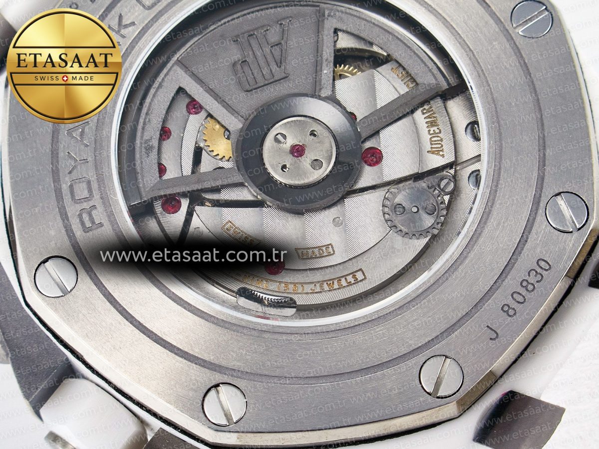 Audemars Piguet Royal Oak Offshore 44mm White Ceramic TKF - Görsel 20