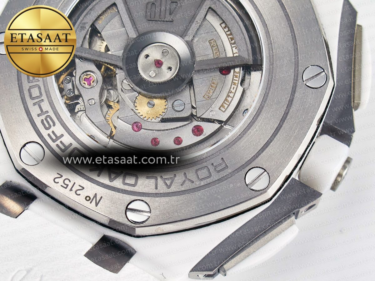 Audemars Piguet Royal Oak Offshore 44mm White Ceramic TKF - Görsel 21