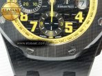Audemars Piguet Royal Oak Offshore Bumble Bee Forged Carbon 1:1 JF Best Edition on Leather Strap A7750 w/ Cyclops & DW Mod - Görsel 13