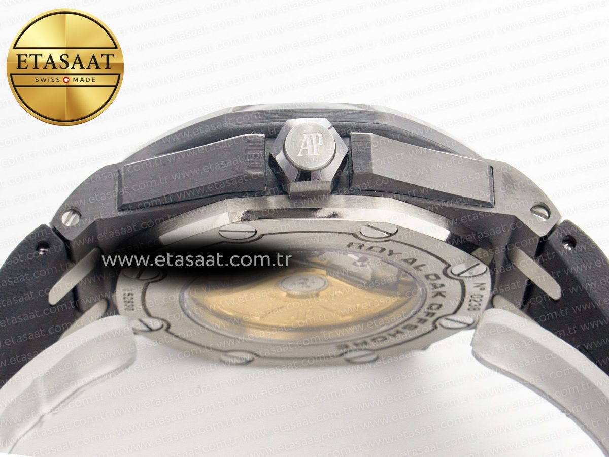 Audemars Piguet Royal Oak Offshore Diver 15707 Black Ceramic ZF 1:1 Best Edition SA3120 Super Clone - Görsel 14